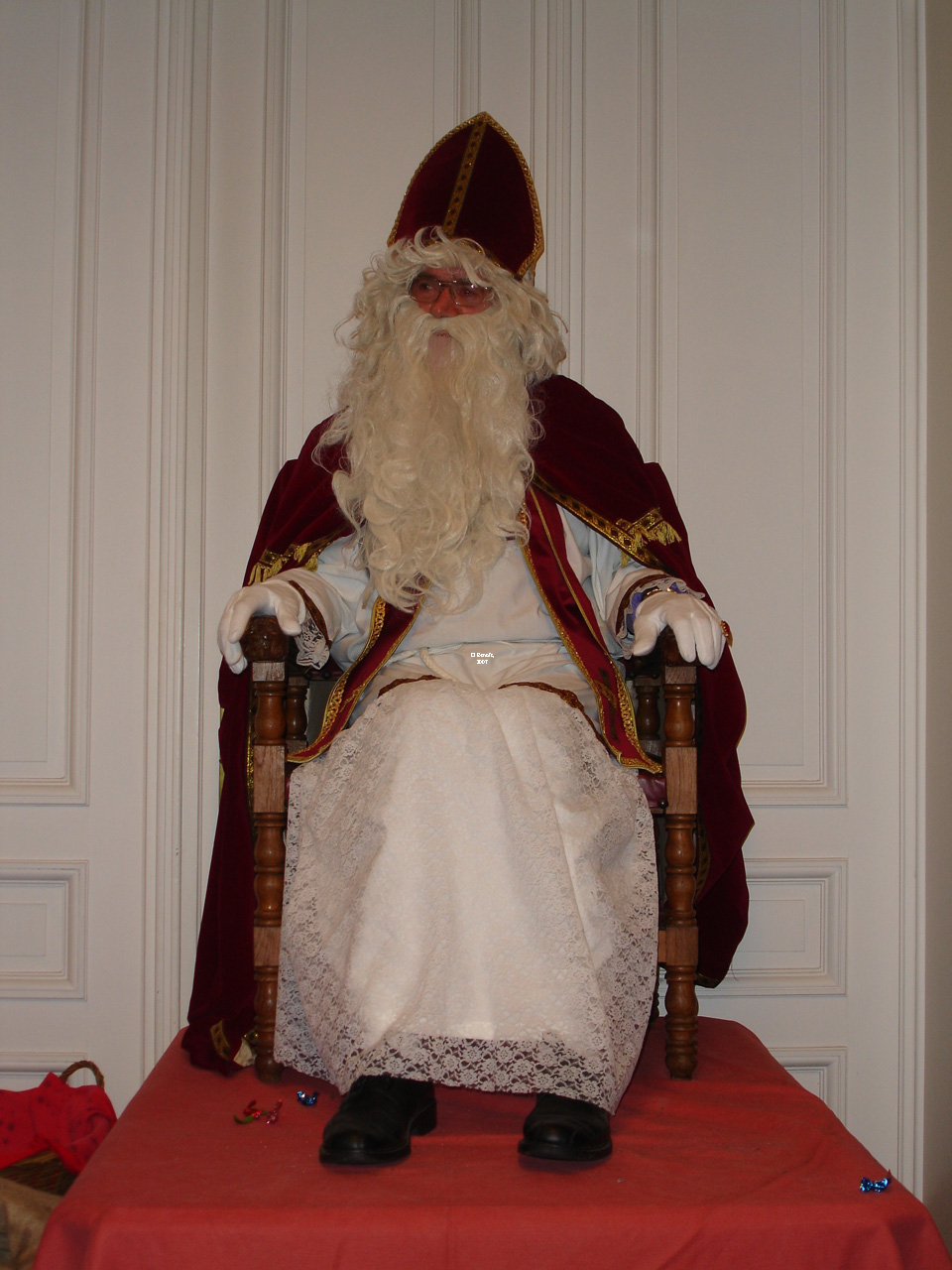 Sinterklaas in Laken op 2 december 2007