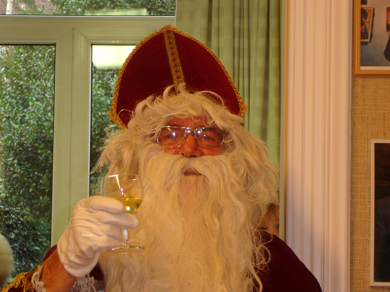 Sinterklaas in Laken op 2 december 2007